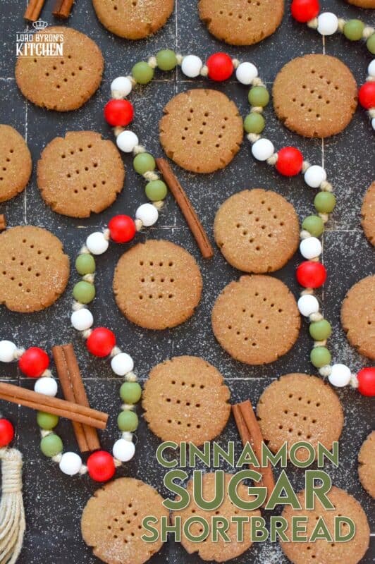 One can never get enough shortbread at Christmastime! This delicious shortbread cookie is prepared with brown sugar and cinnamon. Rolled in a cinnamon-sugar mixture, this classic, old-fashioned sweet shortbread recipe is a new and updated take on everyone's favourite holiday cookie! #cinnamon #shortbread #cookies #sugar #christmas #holiday #baking