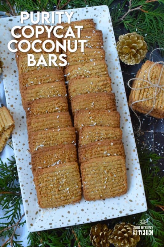 Being born and raised a Newfoundlander, I've had my fair share of Purity brand cookies and treats.  By far, the most delicious, and my personal favourite, are the coconut bars.  This Purity Copycat Coconut Bars recipe is for everyone who moved away from home and cannot easily find Purity products, and also, for those of us who think there should have been more than 10 of those coconut bars packed into the assorted biscuits package! #purity #copycat #coconut #cookies #newfoundland