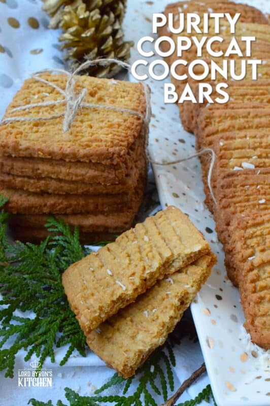 Being born and raised a Newfoundlander, I've had my fair share of Purity brand cookies and treats.  By far, the most delicious, and my personal favourite, are the coconut bars.  This Purity Copycat Coconut Bars recipe is for everyone who moved away from home and cannot easily find Purity products, and also, for those of us who think there should have been more than 10 of those coconut bars packed into the assorted biscuits package! #purity #copycat #coconut #cookies #newfoundland