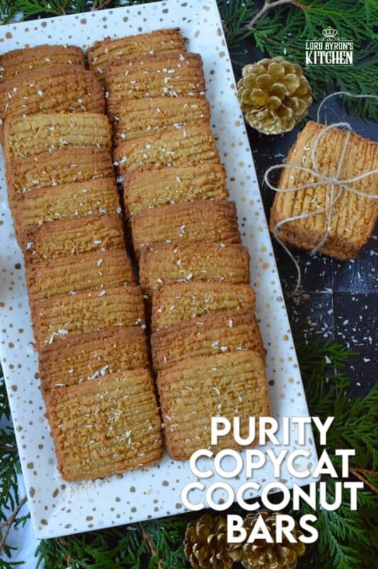 Being born and raised a Newfoundlander, I've had my fair share of Purity brand cookies and treats.  By far, the most delicious, and my personal favourite, are the coconut bars.  This Purity Copycat Coconut Bars recipe is for everyone who moved away from home and cannot easily find Purity products, and also, for those of us who think there should have been more than 10 of those coconut bars packed into the assorted biscuits package! #purity #copycat #coconut #cookies #newfoundland