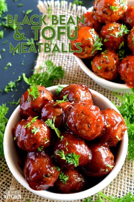 Black Bean and Tofu Meatballs are moist, flavourful, and vegetarian! Seasoned with familiar herbs and spices, and tossed in the sauce of your choice, these meatballs aim to please, and they do just that! Serve these as an appetizer, with your favourite pasta, or as I like to do, with piping hot mashed potatoes! #meatballs #blackbean #tofu #vegetarian