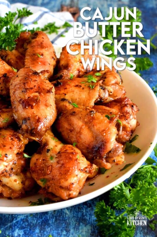 Cajun seasoning typically combines common pantry ingredients with cayenne pepper. Cajun Butter Chicken Wings is inspired by that particular seasoning blend with a few variations. Oh, and there's butter! Deliciously savoury, these wings will quickly become your new favourite! #chicken #wings #cajun #spice #baked #fried