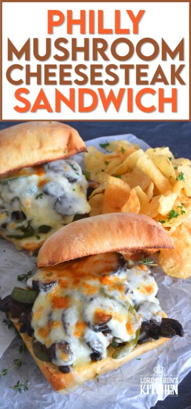 If you prepare mushrooms the right way, they can easily replace meat in almost any recipe. This Philly Mushroom Cheesesteak Sandwich has all the flavour you've come to expect without any beef at all. Vegetarians, rejoice! #vegetarian #meatless #philly #cheesesteak #mushroom