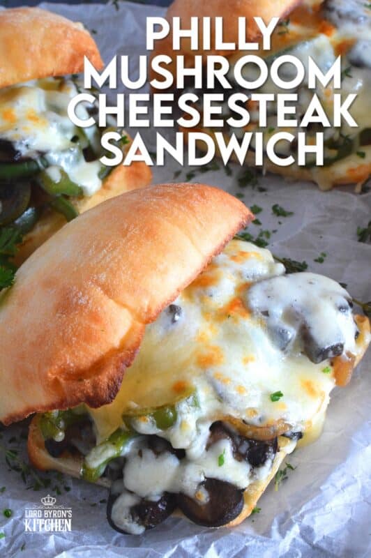 If you prepare mushrooms the right way, they can easily replace meat in almost any recipe. This Philly Mushroom Cheesesteak Sandwich has all the flavour you've come to expect without any beef at all. Vegetarians, rejoice! #vegetarian #meatless #philly #cheesesteak #mushroom