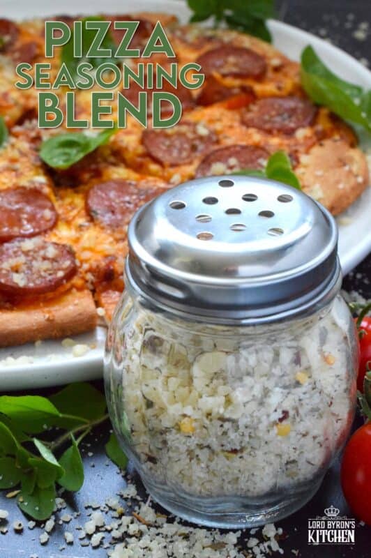 Homemade seasoning blends are the best! All you need is your spice rack and a few minutes to make your own version of this Pizza Seasoning Blend. It will open up lots of recipe possibilities and save you money too! Prepared with what most of us have in our spice racks already, this blend will keep in your fridge for months! #pizza #seasoning #blends #parmesan