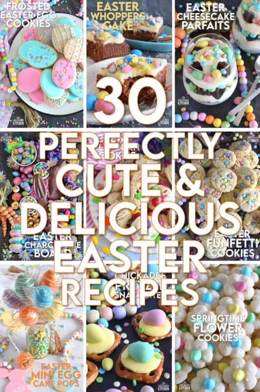 Sugary sweet, silky chocolatey, and delightfully indulgent is to be expected for Easter, and this year, I'm sharing my top 30 Perfectly Cute and Delicious Easter Recipes!  If you're looking for rich and luxurious or simple and homey, this collection has everything you need!  Happy Easter!! #easter #collection #recipes #cadbury #chocolate