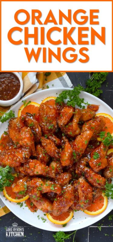 These very sticky wings are prepared with orange marmalade preserves, barbecue sauce, hot sauce, chilies, and seasonings. Orange Chicken Wings are the stickiest and most delicious wings you'll ever eat! They are baked until crispy on the outside and tossed in one of the quickest and easiest sauces! These wings don't need a special occasion; serve these any time you feel like it! #orange #wings #chicken #bbq #sauce #hotsauce