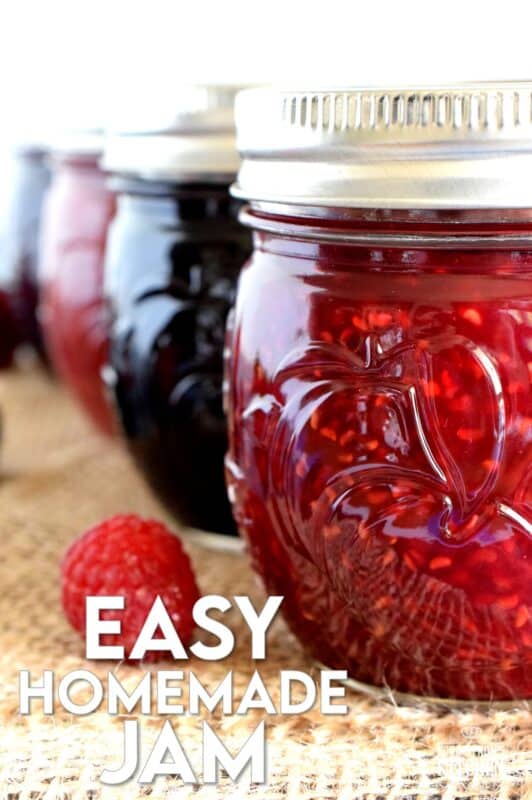 Preparing jam in small batches is the best way to go, and if you feel the same way, then my Easy Homemade Jam recipe is for you! All you need are three ingredients, a little patience, and a craving for delicious homemade jam! With jam this easy, you can stock your pantry all year round! #jam #easy #smallbatch #batch #homemade