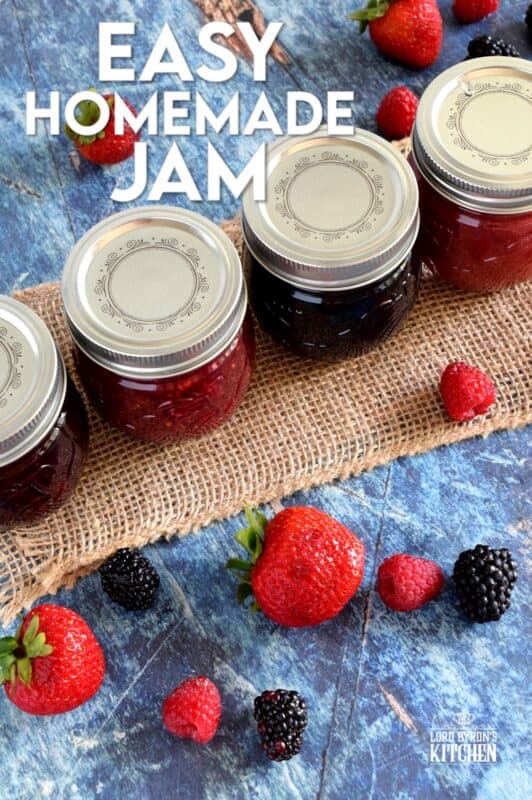 Preparing jam in small batches is the best way to go, and if you feel the same way, then my Easy Homemade Jam recipe is for you! All you need are three ingredients, a little patience, and a craving for delicious homemade jam! With jam this easy, you can stock your pantry all year round! #jam #easy #smallbatch #batch #homemade