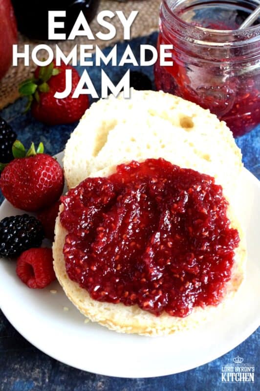 Preparing jam in small batches is the best way to go, and if you feel the same way, then my Easy Homemade Jam recipe is for you! All you need are three ingredients, a little patience, and a craving for delicious homemade jam! With jam this easy, you can stock your pantry all year round! #jam #easy #smallbatch #batch #homemade