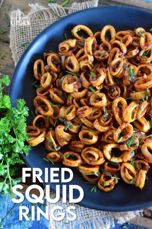 Sometimes, a simple recipe, one that leaves the main ingredient in a near-pure form, is the best! Fried Squid Rings is such a recipe; with the help of a few seasonings and condiments, these are quickly fried so that they are super tender and most certainly super flavourful! #squid #seafood #rings #fried