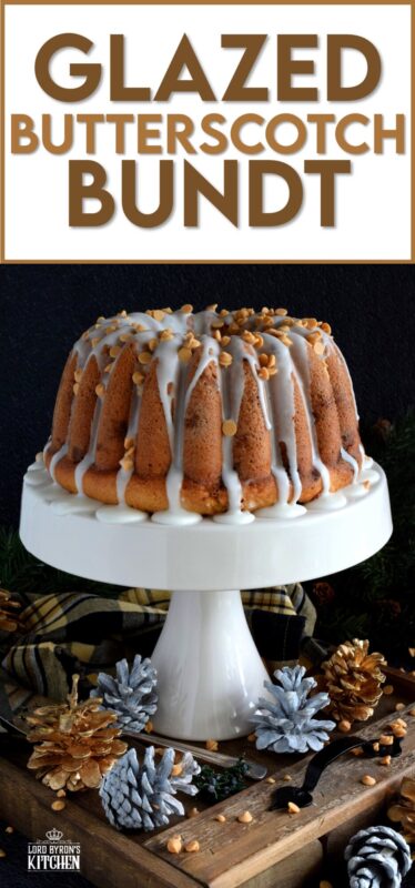 Butterscotch is sweet and indulgent, it’s a flavour combination that combines that of browned butter, molasses, and caramelized sugar. That's a lot of sugar, but for this Glazed Butterscotch Chip Bundt Cake, I'm willing to make the exception. Besides, calories don't count at Christmastime! #butterscotch #bundt #glazed
