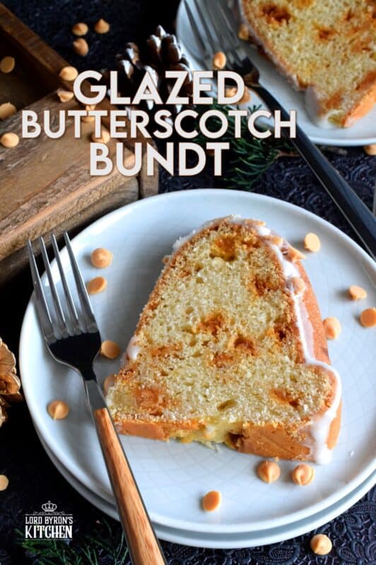Butterscotch is sweet and indulgent, it’s a flavour combination that combines that of browned butter, molasses, and caramelized sugar. That's a lot of sugar, but for this Glazed Butterscotch Chip Bundt Cake, I'm willing to make the exception. Besides, calories don't count at Christmastime! #butterscotch #bundt #glazed