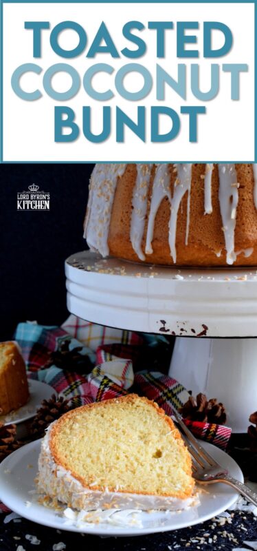 If you have a coconut lover in your life, this gorgeous Toasted Coconut Bundt Cake is going to make that person very happy! This cake is prepared with coconut, coconut milk, and coconut extract. If that's not coconutty enough, nothing will ever be! Drizzle with a simple glaze and top with more toasted coconut for presentation. #toasted #coconut #bundt #cake