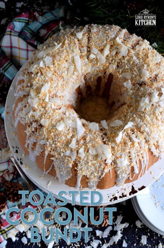 If you have a coconut lover in your life, this gorgeous Toasted Coconut Bundt Cake is going to make that person very happy! This cake is prepared with coconut, coconut milk, and coconut extract. If that's not coconutty enough, nothing will ever be! Drizzle with a simple glaze and top with more toasted coconut for presentation. #toasted #coconut #bundt #cake