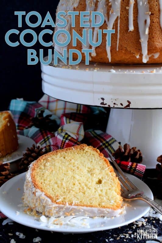 If you have a coconut lover in your life, this gorgeous Toasted Coconut Bundt Cake is going to make that person very happy! This cake is prepared with coconut, coconut milk, and coconut extract. If that's not coconutty enough, nothing will ever be! Drizzle with a simple glaze and top with more toasted coconut for presentation. #toasted #coconut #bundt #cake