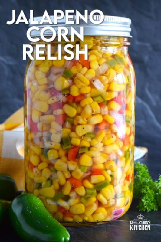 In most cases, corn relish recipes mean breaking out a pressure canner to preserve your bounty, but in the case of this Jalapeno Corn Relish, it's all about quick, easy, and now! This recipe prepares just one jar that you can keep safely in your fridge for up to two weeks! #jalapeno #pickle #corn #relish #sweet