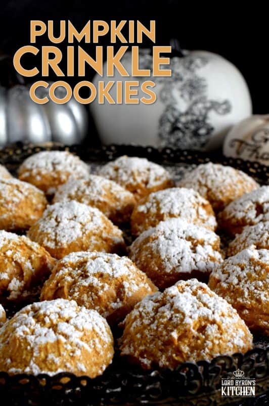 If you're looking for a soft, chewy, moist, pillow-y, pumpkin spiced cookie, then you've come to the right place! Pumpkin Crinkle Cookies are all of those things and more - like, delicious and addicting! #pumpkin #crinkle #cookies #pumpkinspice #spice