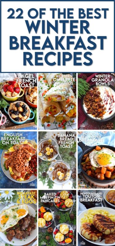 On those cold winter mornings when you just cannot seem to get going, a good breakfast is the cure! Here are 22 of the Best Winter Breakfast Recipes that will fuel your day and keep you feeling full! As an added bonus, they're hearty, cozy, and budget-friendly too! #breakfast #winter #hearty #family #coldweather