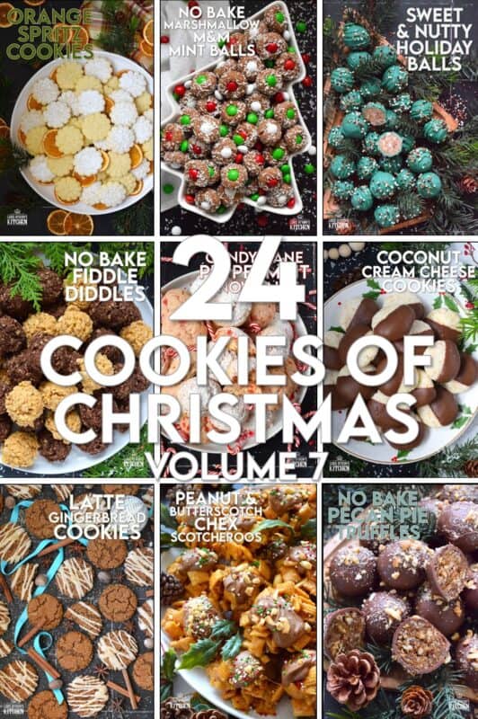 A short while ago, I shared the last recipe in volume seven, so today, as in previous years, I’m publishing the complete countdown in this one post which makes it easy for you to find all of the recipes from this volume on one page! Just in case you missed any, let’s revisit all of the recipes included in Lord Byron’s 24 Cookies of Christmas – Volume 7! #roundup #cookies #advent #christmas #baking