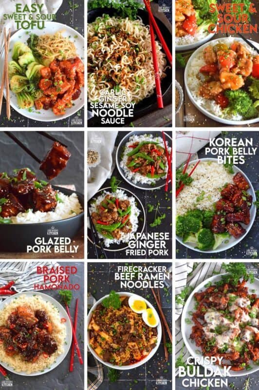 National Chopstick Day is coming up, so here is a list of 33 Homemade Meals You Can Eat With Chopsticks! These recipes are absolutely delicious and if you're much like me, they will put your chopstick skills to the test! I need lots of practice still, so these recipes should certainly help! #chopsticks #national #chopstickday #asianrecipes #list #collection