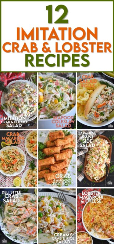 Imitation crab and lobster are most certainly not for everyone, but in a world where grocery prices seem to increase every day, imitation just might be the way to go! If you prefer, you can easily substitute for the real thing in all of these 12 Imitation Crab and Lobster Recipes! #imitation #crab #lobster #seafood #recipes