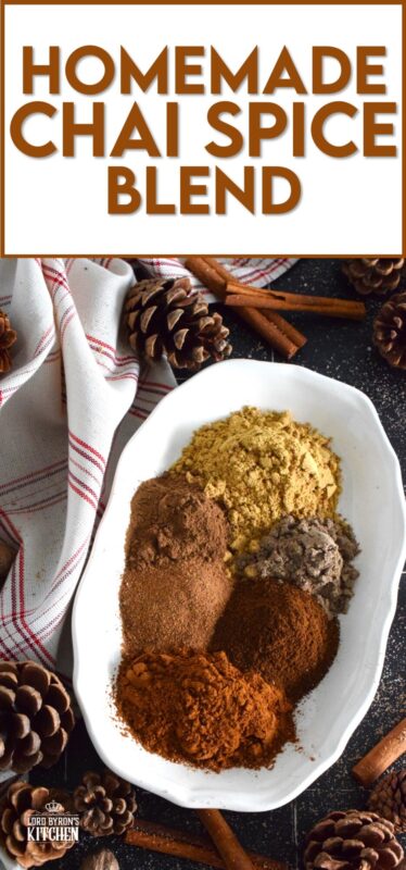 Homemade seasoning blends are the best! All you need is your spice rack and a few minutes to make your own Chai Spice Blend. Prepared with what most of us have in our spice racks already, this blend will keep in your pantry for months! With so many uses, you might just want to double the recipe! #chai #seasoning #spice #blend #homemade