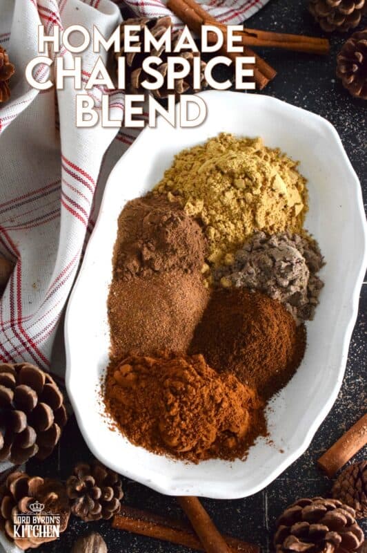 Homemade seasoning blends are the best! All you need is your spice rack and a few minutes to make your own Chai Spice Blend. Prepared with what most of us have in our spice racks already, this blend will keep in your pantry for months! With so many uses, you might just want to double the recipe! #chai #seasoning #spice #blend #homemade