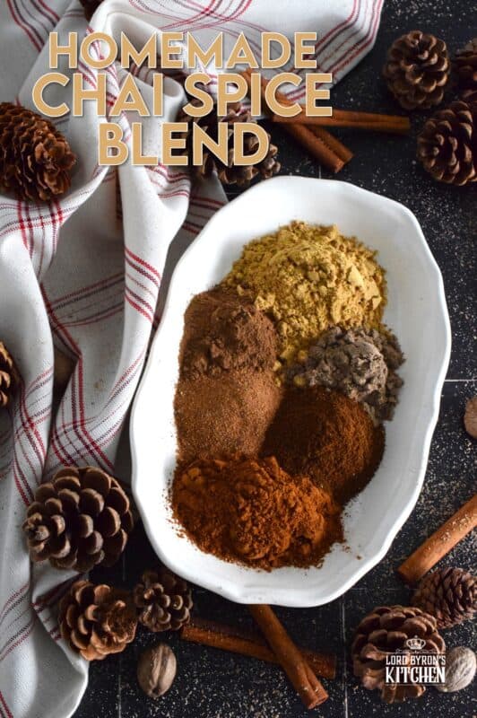 Homemade seasoning blends are the best! All you need is your spice rack and a few minutes to make your own Chai Spice Blend. Prepared with what most of us have in our spice racks already, this blend will keep in your pantry for months! With so many uses, you might just want to double the recipe! #chai #seasoning #spice #blend #homemade