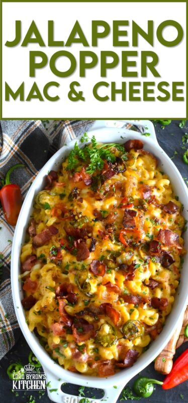 Macaroni and Cheese is always good even when it's bad, but you haven't tasted good until you've feasted on this Jalapeno Popper Mac and Cheese! Not only is it the cheesiest and creamiest, but it's also loaded with jalapenos, crispy bacon, fresh green onions, and chopped tomatoes too! #macandcheese #macaroni #cheese #jalapeno #jalapenopopper