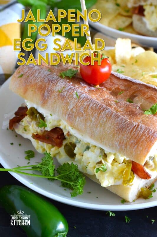 This is the most delicious and interesting egg salad sandwich you’ll ever eat! It is super flavourful and filled with freshness too. Jalapeno Popper Egg Salad Sandwiches are overfilled with egg salad that has been prepared with cheese, bacon, and pickled jalapenos! #jalapeno #popper #eggsalad #sandwiches
