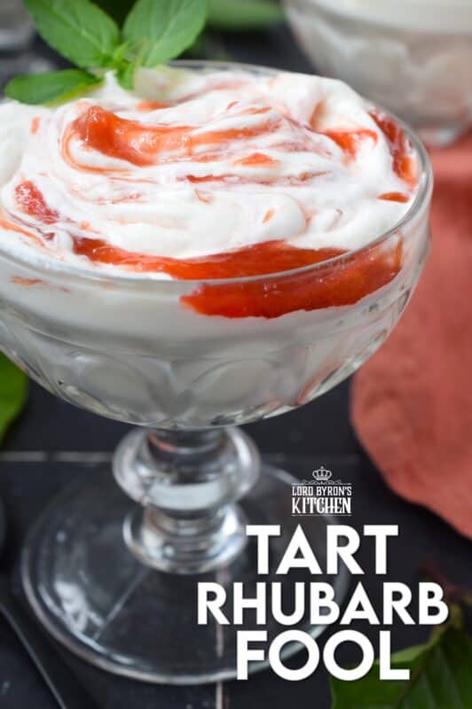 Traditionally, a fool is made with a sweet custard, but in this version, a homemade tart rhubarb compote is folded into a light and fluffy sweetened whipped cream. So simple yet so delicious, a Tart Rhubarb Fool is a must when rhubarb is in season! #fool #dessert #rhubarb